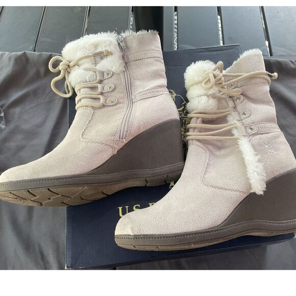 US Polo Association Wedge Boots - Picture 7 of 9